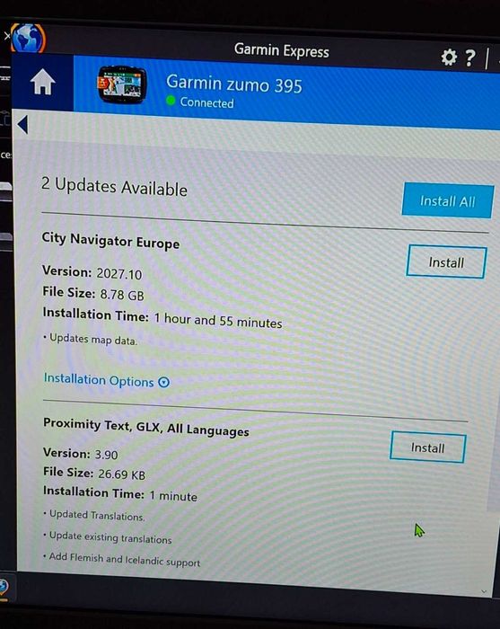Harta Europa si România Zumo 395