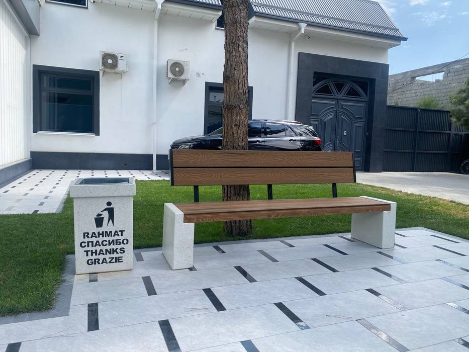 Гул тувак кашпо вазоны клумба скамейка урна бетон