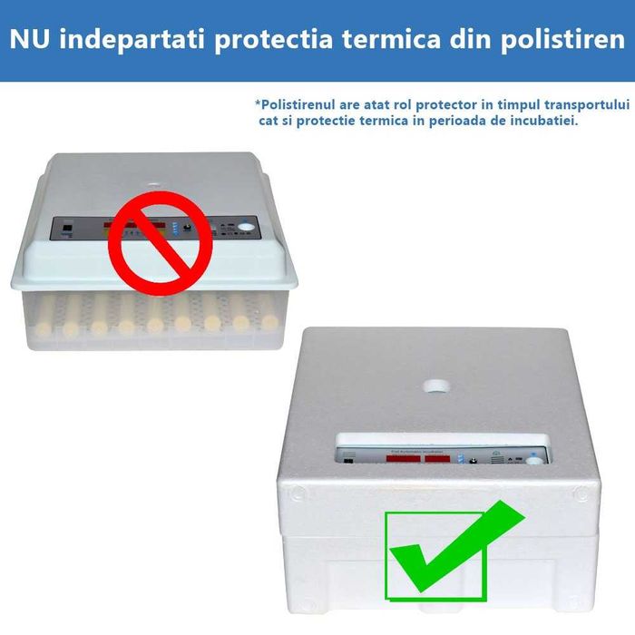 Incubator Clocitoare 36 Oua Gaina Rata Gasca Prepelite Pui Automat
