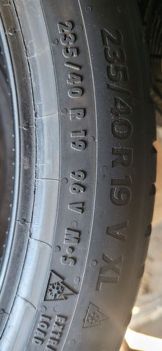 2 anvelope 235 40 19 continental ts870 2021 6,5mm