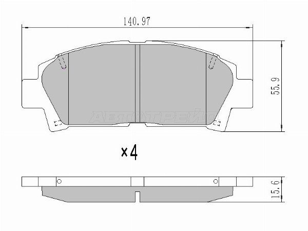 Колодки тормозные Toyota Avensis