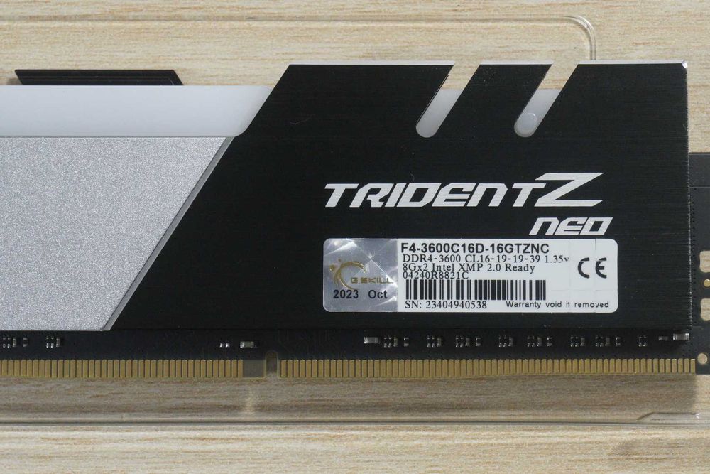 16GB 2x8 RAM DDR4 3600 MT's CL 16 G.Skill Trident Z Neo RGB / Вкл.ДДС
