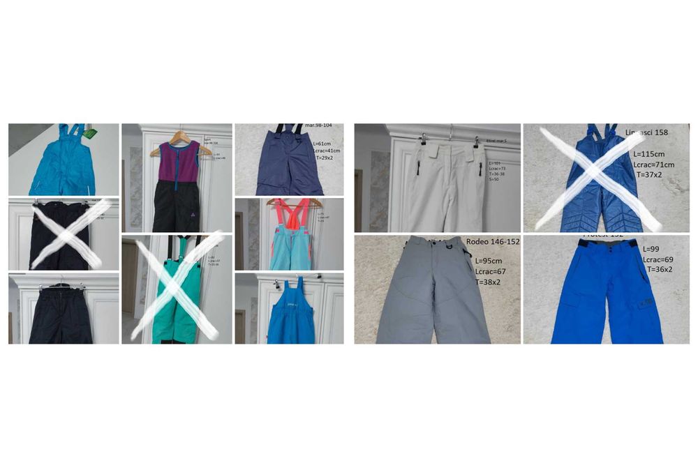 Pantaloni ski copii mici si mari
