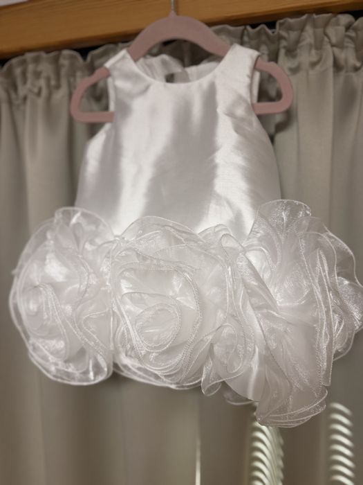 Бяла рокля Petite Fleur 12 м