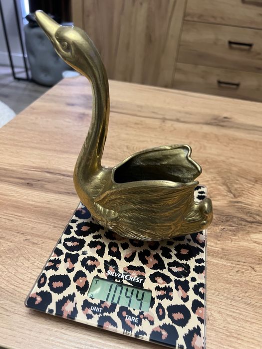 Уникална красива саксия лебед