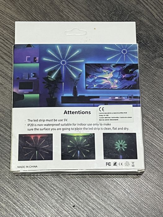 Kia banda led RgB Artificii cu aplicatie de telefon
