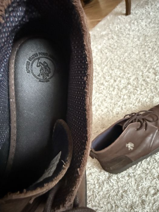 Сникърси оригинални U.S. Polo Assn от естествена кожа