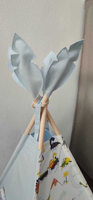 Детска индианска палатка (типи) с динозаври