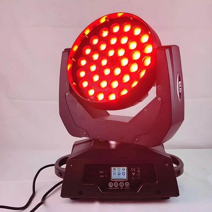 Moving Head Wash 36x18W RGBWA+UV Zoom 6in1