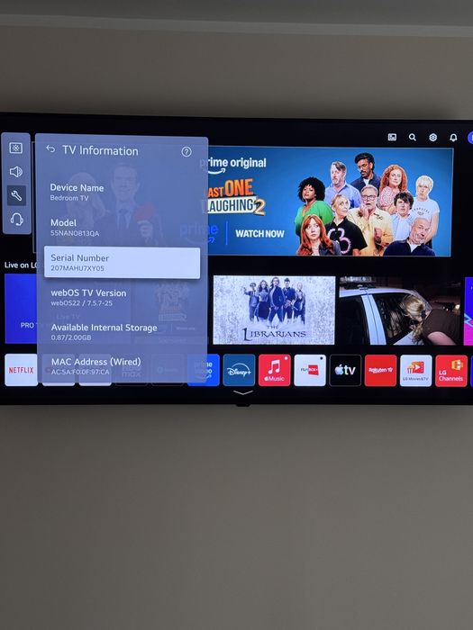 Tv LG smart 139 cm estetic 10/10. Compatibil Amazon Alexa si IOS Siri