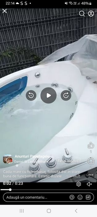 Cada mare cu hidromasaj