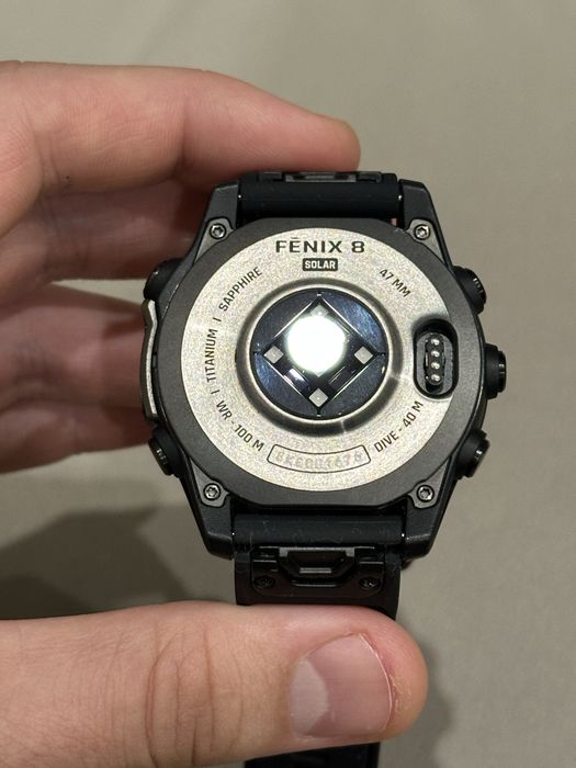 Часовник - Garmin Fenix 8 - 47mm - Saphire - Solar.