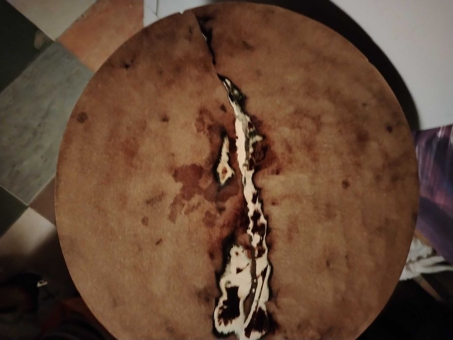 Маса, слон, дърво, 70смвисочина,40см плот