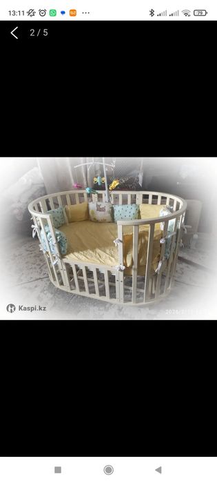 Детская кроватка колыбель Северянка 6 в 1.