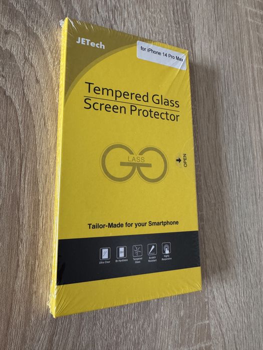 JETech пакет от 3 броя стъклен протектор за iPhone 14 Pro Max