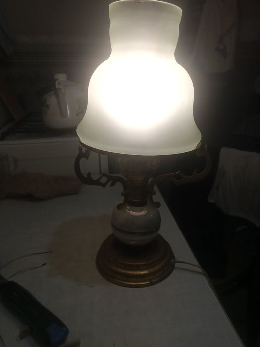 Продам, лампа латунная,