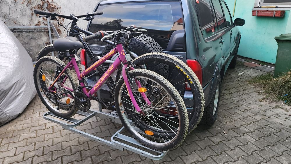 Suport 2 biciclete EUFAB auto pt cârlig