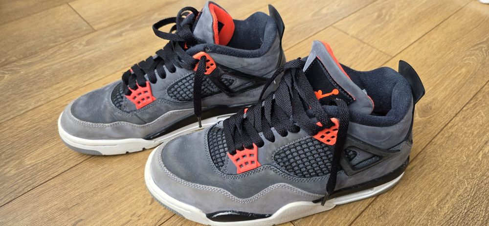 Men's Jordan 4 Retro Infrared Dark Grey/Infrared 23-Black (DH6927 061)