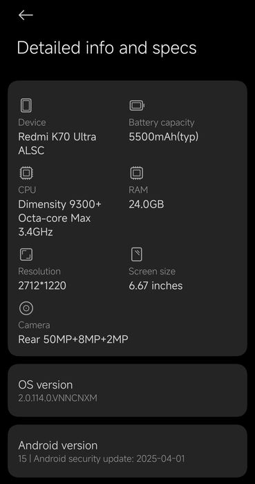 Redmi K70 Ultra Champion Edition