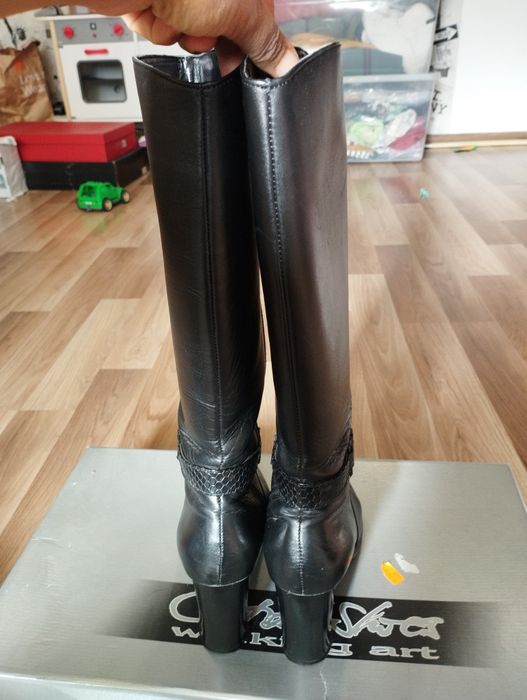 Cizme piele naturala dama Catali