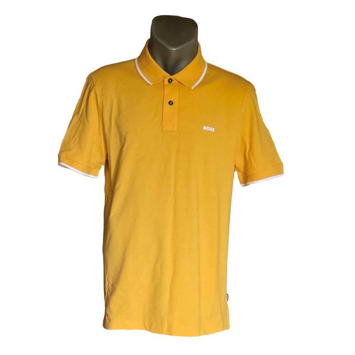 Нов BOSS PADDY Polo Shirt Мъжка Тениска С Яка Ежедневна Раз.L