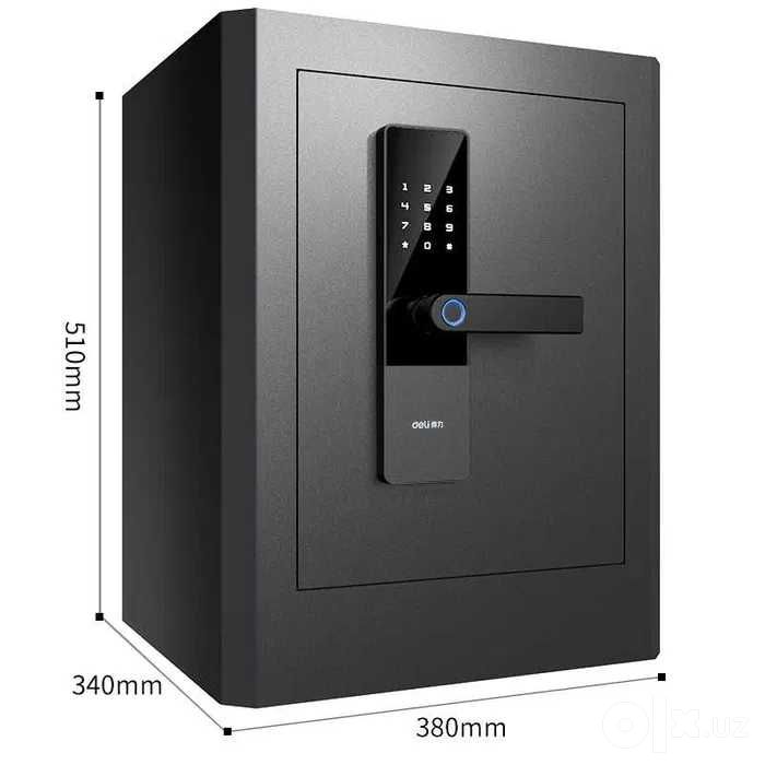 Seyf Deli Сейф Дели 4100K биометрический 510х380х340 47,2кг Скидки !!!