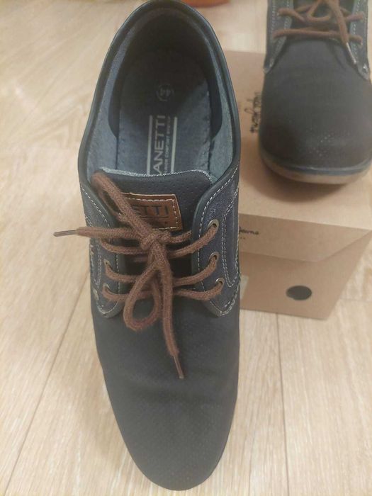 Pantofi  barbat Lanetti MYL8486-1 Cobalt Blue