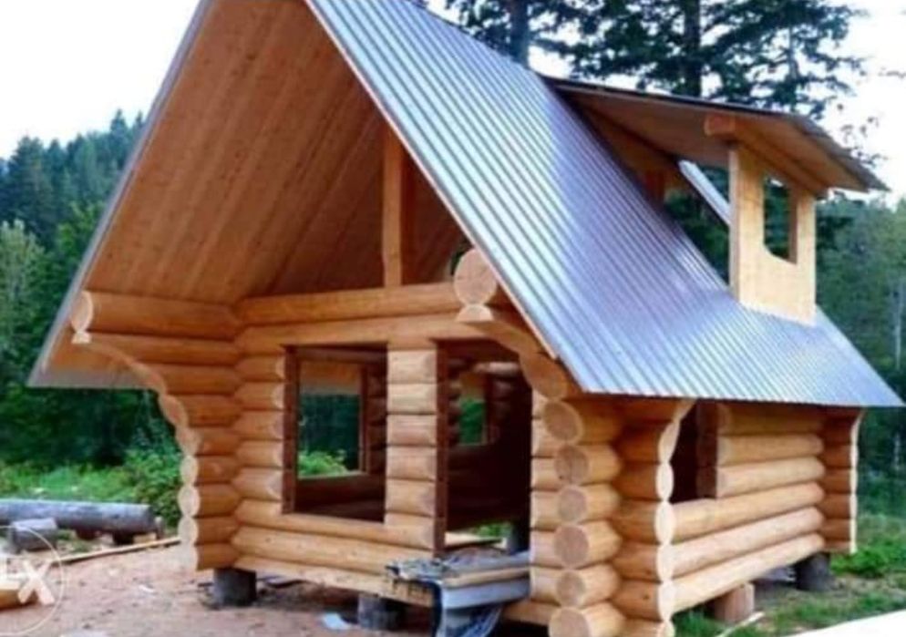 Vand Casuta de gradina, Cabana din lemn rotund ,bustean