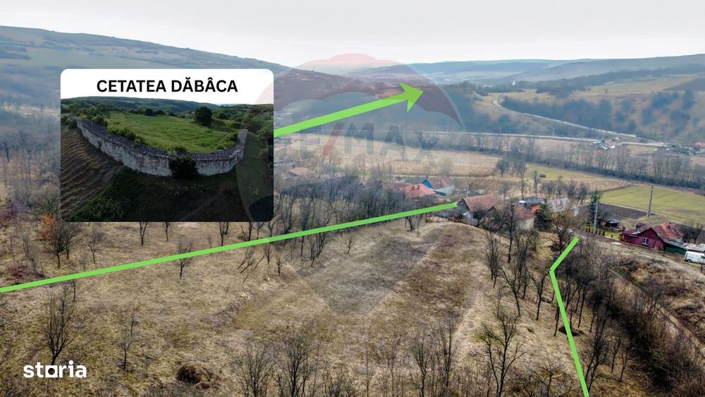 Teren Intravilan 4900mp Dabaca - Cluj - Proiect Turism Rural