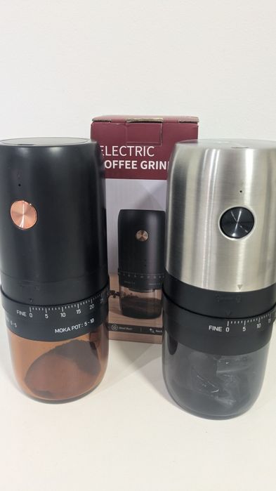 Râșniță de Cafea Electrică Portabilă - Mecanism Metalic