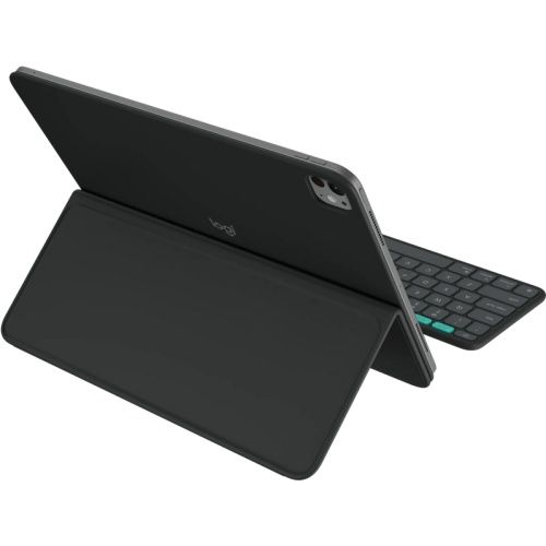 Husa cu tastatura Logitech Flip Folio pentru iPad Air/Pro de 13 inch, Graphite, SIGILATA