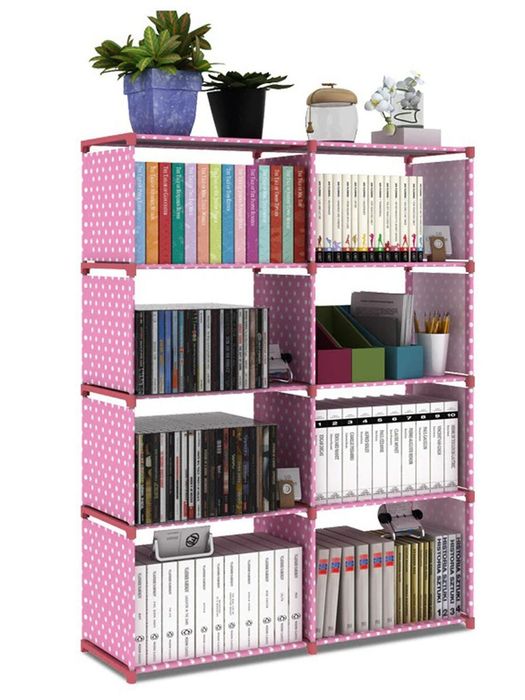 Шкаф для книг и прочего 125/80/30 см / Стеллаж сдвоенный 10 полок