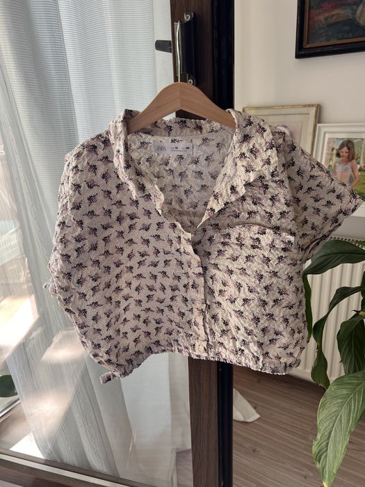 Set pantaloni plus bluza Zara marime 10 ani