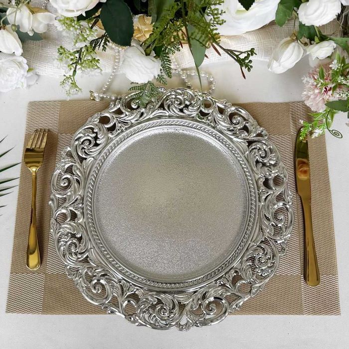 Farfurie suport, farfurii decor nunta, platou servire evenimente nunta