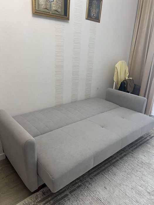 Серый диван раскладной