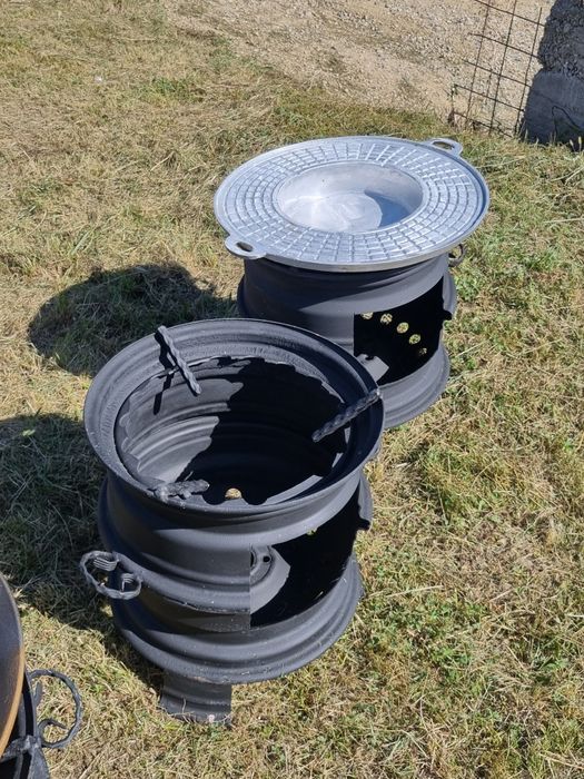 Soba pe lemne  din jante