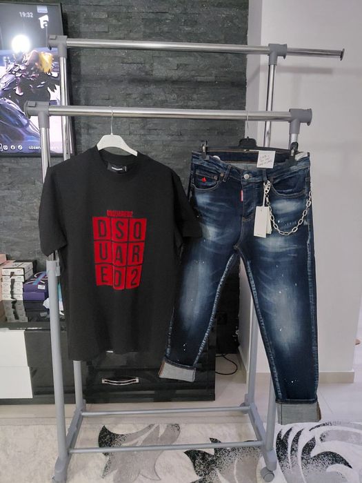 Set blugi și tricou pentru bărbați disquared