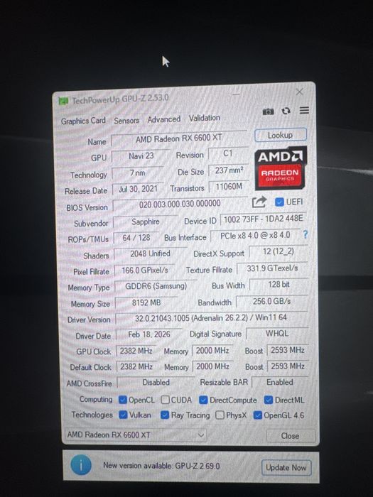 sapphire pulse rx 6600xt