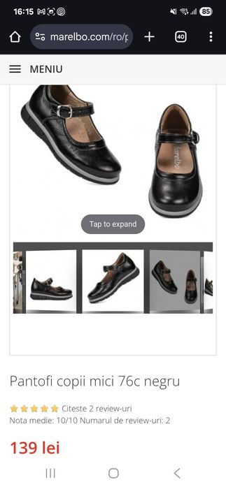 Balerini malerbo fetite marimea 33