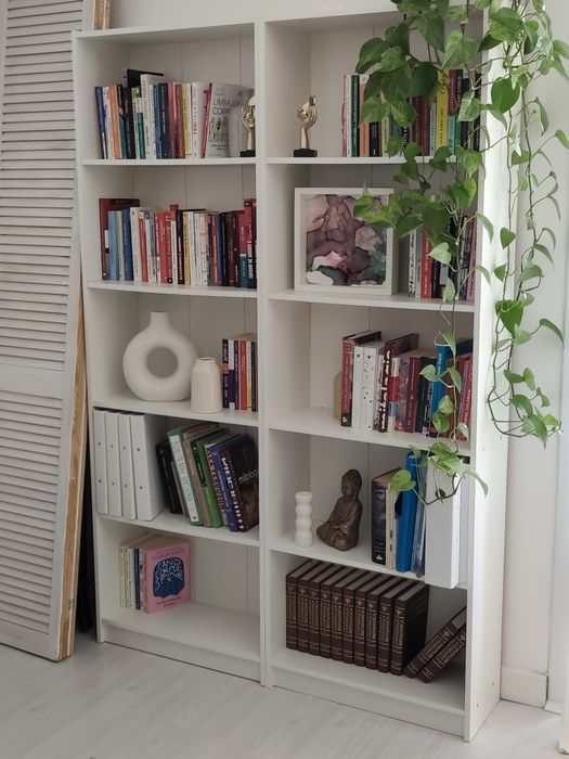2x Bibliotecă GISLINGE 5 rafturi albă