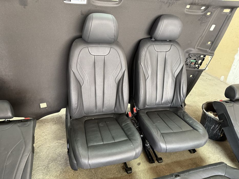 Черен салон bmw x5 f15 седалки, таван, кори