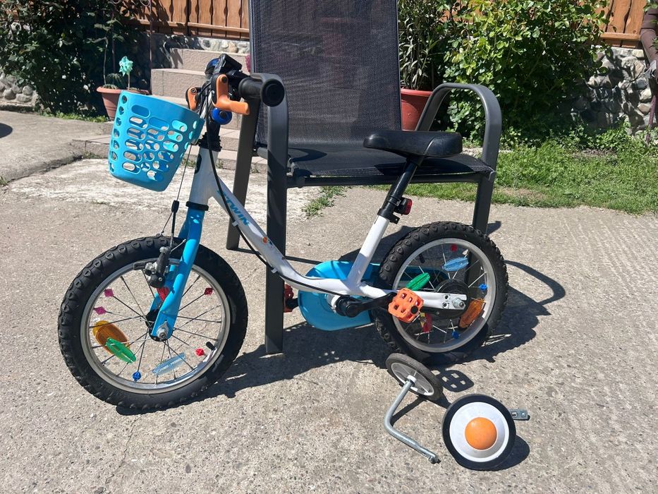 Bicicleta  copii cu roti ajutatoare 2-5 ani