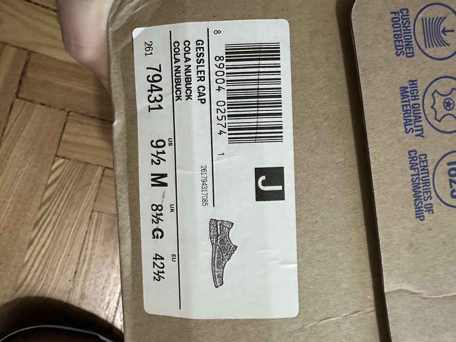 Туфли Clarks Gessler Cap оригинал, размер 9,5 US