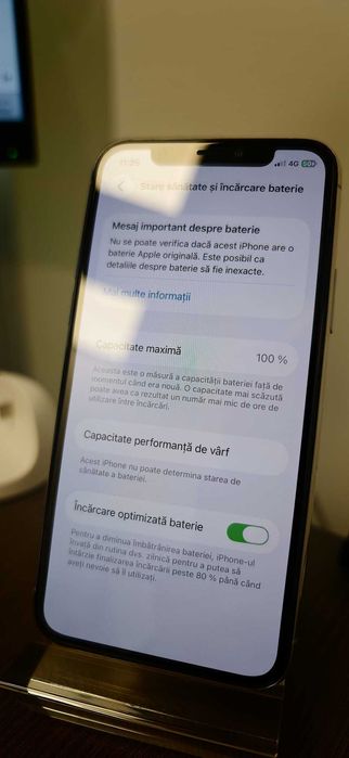 iPhone 11 Pro 64GB Silver – impecabil, 100% funcțional