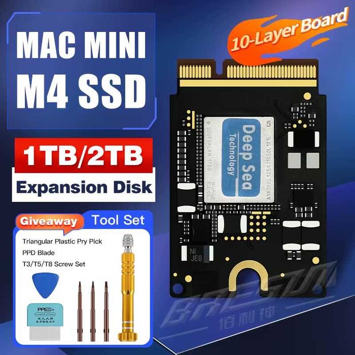SSD Mac mini M4 1 Tb Deepsea с установкой