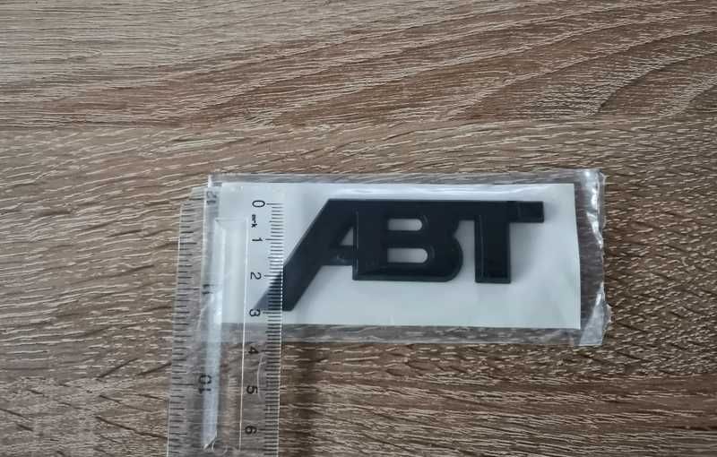 Audi ABT черна емблема малък размер
