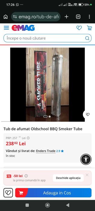 Tub de afumat nou