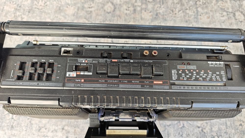 Radiocasetofon Sharp double cassette