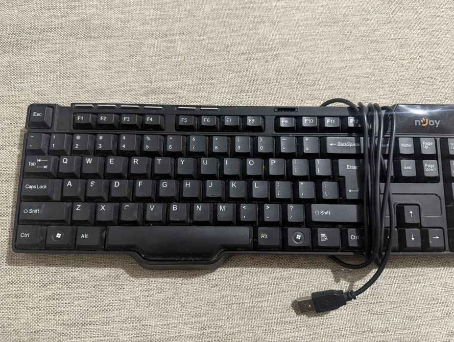 Tastatură nJoy GMK310, cu fir USB, neagră