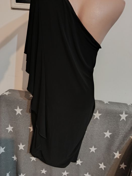Rochie neagră eleganta Valerie Bertinelli Egyptian Style Rock Goth  M